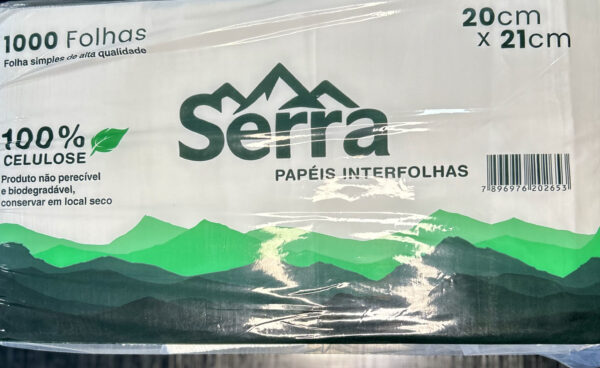 PAPEL INTERFOLHA 20x21 CM 1000 FLS 100% CELULOSE - SERRA PAPÉIS - Imagem 1